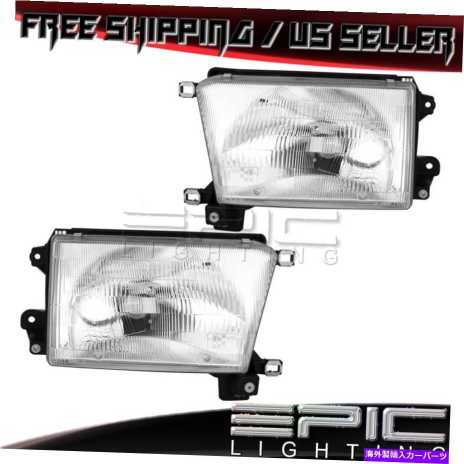 USヘッドライト 1996年 - 1998年のハロゲンヘッドライトトヨタ4ランナー - 左右の側面ペア Halogen Headlights for 1996-1998 TOYOTA 4RUNNER - Left Right Sides Pair【並行輸入品】