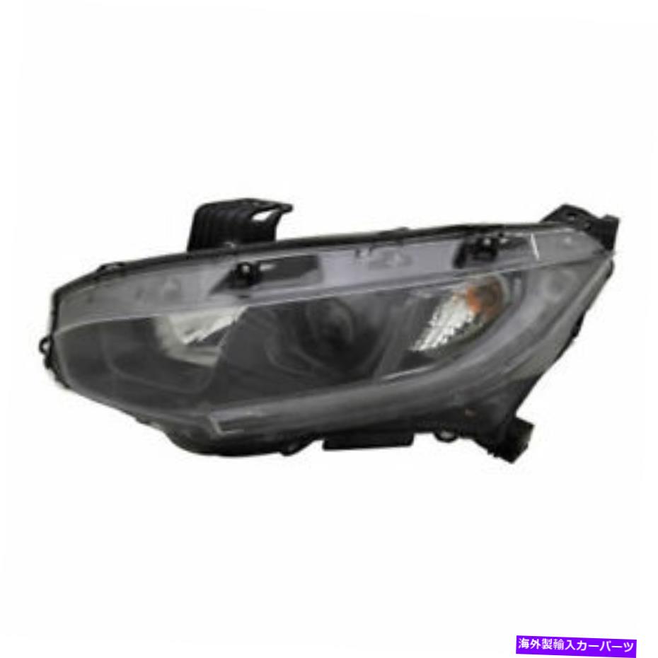 USヘッドライト HD Civic Sedan / Coupe 2019 2020 Headlightハロゲン左ドライバー FIT FOR HD CIVIC SEDAN / COUPE 2019 2020 HEADLIGHT HALOGEN LEFT DRIVER【並行輸入品】