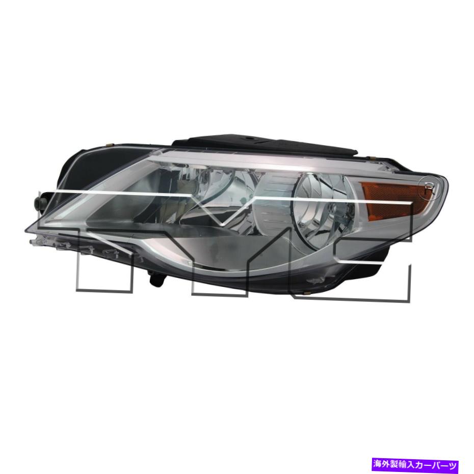 USヘッドライト 2009-2012フォルクスワーゲンCCドライバーサイドハロゲンヘッドライトヘッドライトランプLH For 2009-2012 Volkswagen CC Driver Side Halogen Headlight Head Light Lamp LH【並行輸入品】