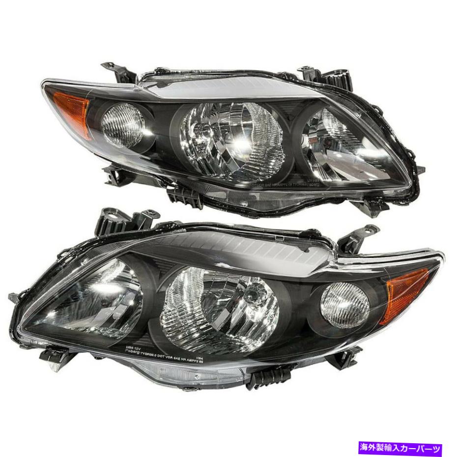 USヘッドライト Pain Left +右リフレクターヘッドライトヘッドランプ2009-2010トヨタカローラS、XRS Pair Left+Right Reflector Headlights Headlamp For 2009-2010 Toyota Corolla S,XRS【並行輸入品】｜Us Custom Parts Shop USDM