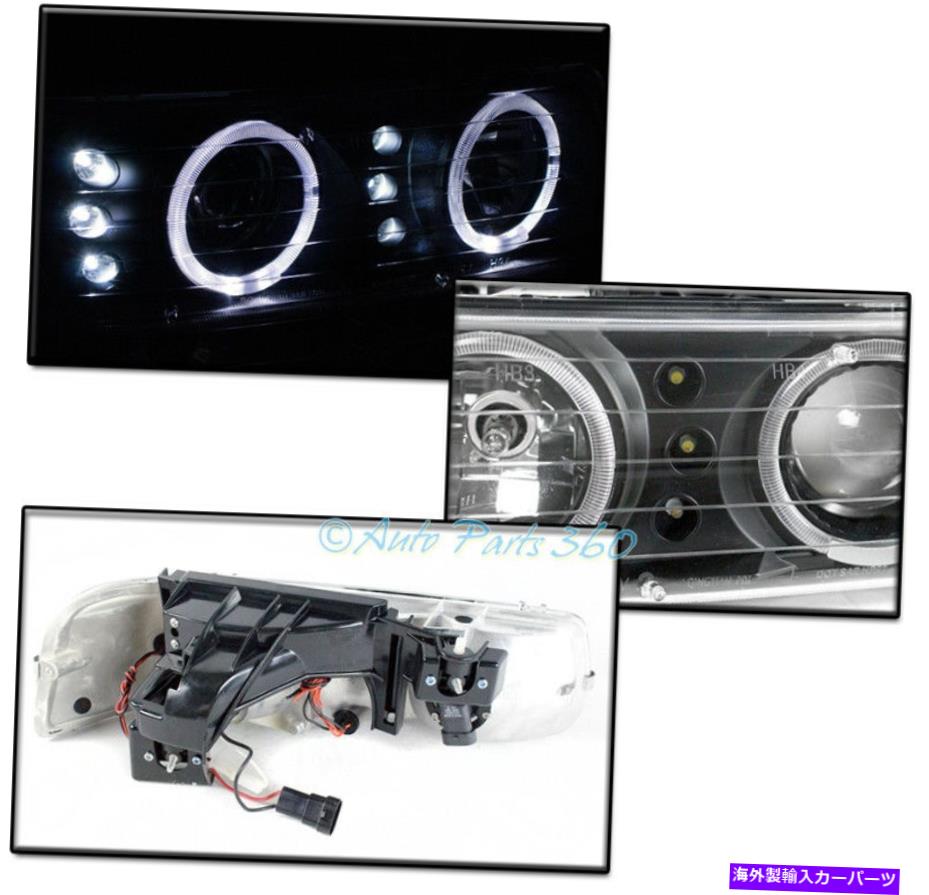 USヘッドライト 99-02 Chevy Silverado / 00-06郊外Halo LEDブラックプロジェクターヘッドライト+ DRLキット 99-02 CHEVY SILVERADO/00-06 SUBURBAN HALO LED BLACK PROJECTOR HEADLIGHT +DRL KIT【並行輸入品】 45,080円