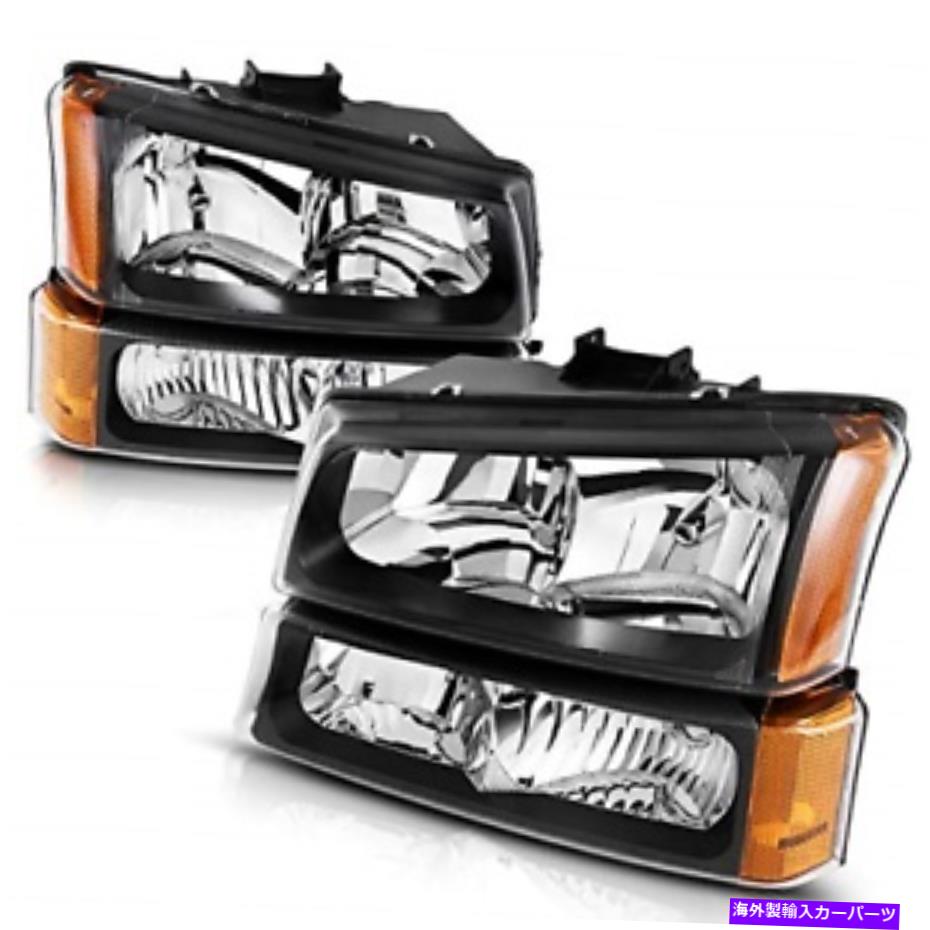 USヘッドライト AutoSaver88 Headlightアセンブリ2003-2006 Chevy Silveradoフィットと互換性があります AUTOSAVER88 Headlight Assembly Compatible with 2003-2006 Chevy Silverado Fits【並行輸入品】