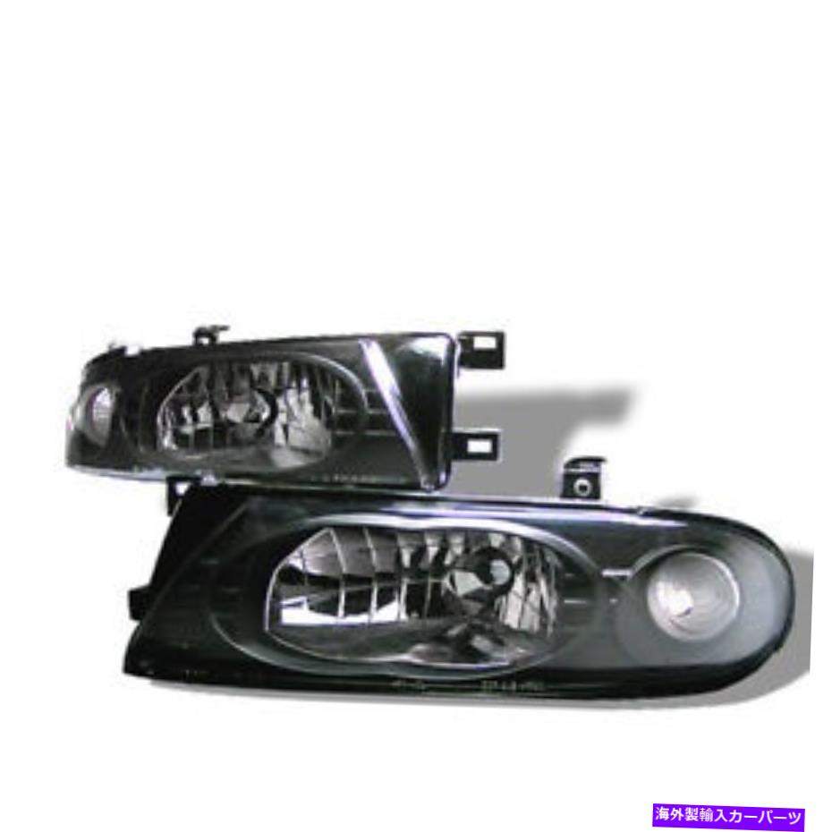 USヘッドライト フィット日産93-97 Altima Black Headlights LampsダイレクトリプレースGLE GXE SE XE Fit Nissan 93-97 Altima Black Headlights Lamps Direct Replacement GLE GXE SE XE【並行輸入品】