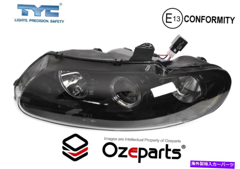 USヘッドライト LH LHS左ハンドライトブラックホールデンコモドレVT 97~00天使の目 LH LHS Left Hand Head Light Black For Holden Commodore VT 97~00 ANGEL EYE【並行輸入品】