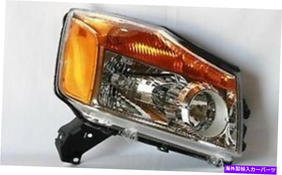 USヘッドライト 2008-2013日産タイタンの右側交換用ヘッドライトアセンブリ Right Side Replacement Headlight Assembly For 2008-2013 Nissan Titan【並行輸入品】