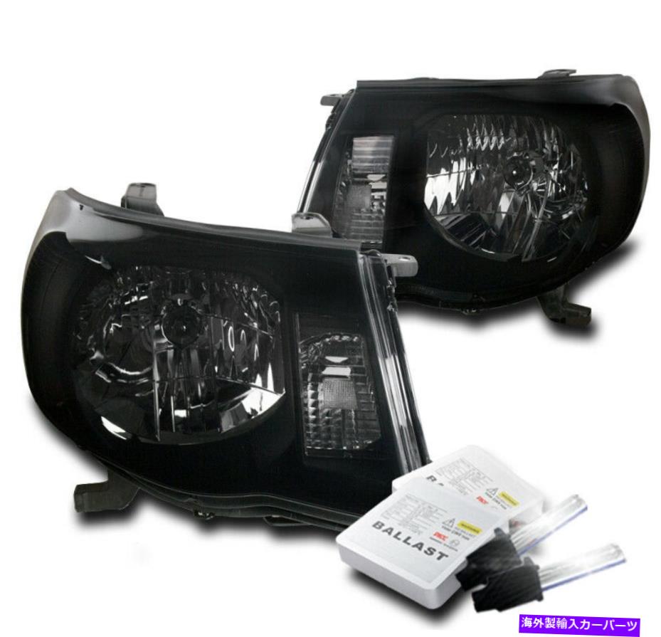 USヘッドライト トヨタ2005-2011タコマブラック/スモーク交換ヘッドライトランプW / 8K HIDキット FOR TOYOTA 2005-2011 TACOMA BLACK/SMOKE REPLACEMENT HEADLIGHTS LAMP W/8K HID KIT【並行輸入品】 45,080円