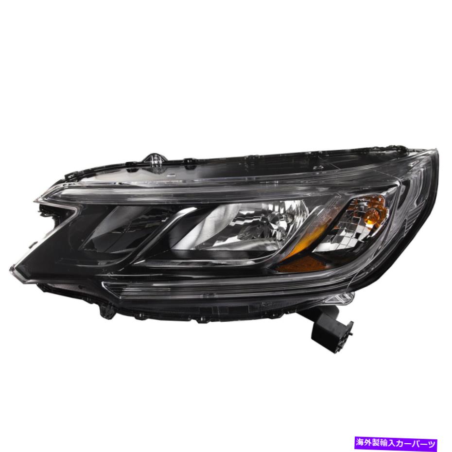USヘッドライト ヘッドライトハロゲンタイプ（W / O LED DRL）ドライバー左フィット2015-2016ホンダCR-V LX Headlight Halogen Type (w/o LED DRL) Driver Left Fits 2015-2016 Honda CR-V LX【並行輸入品】