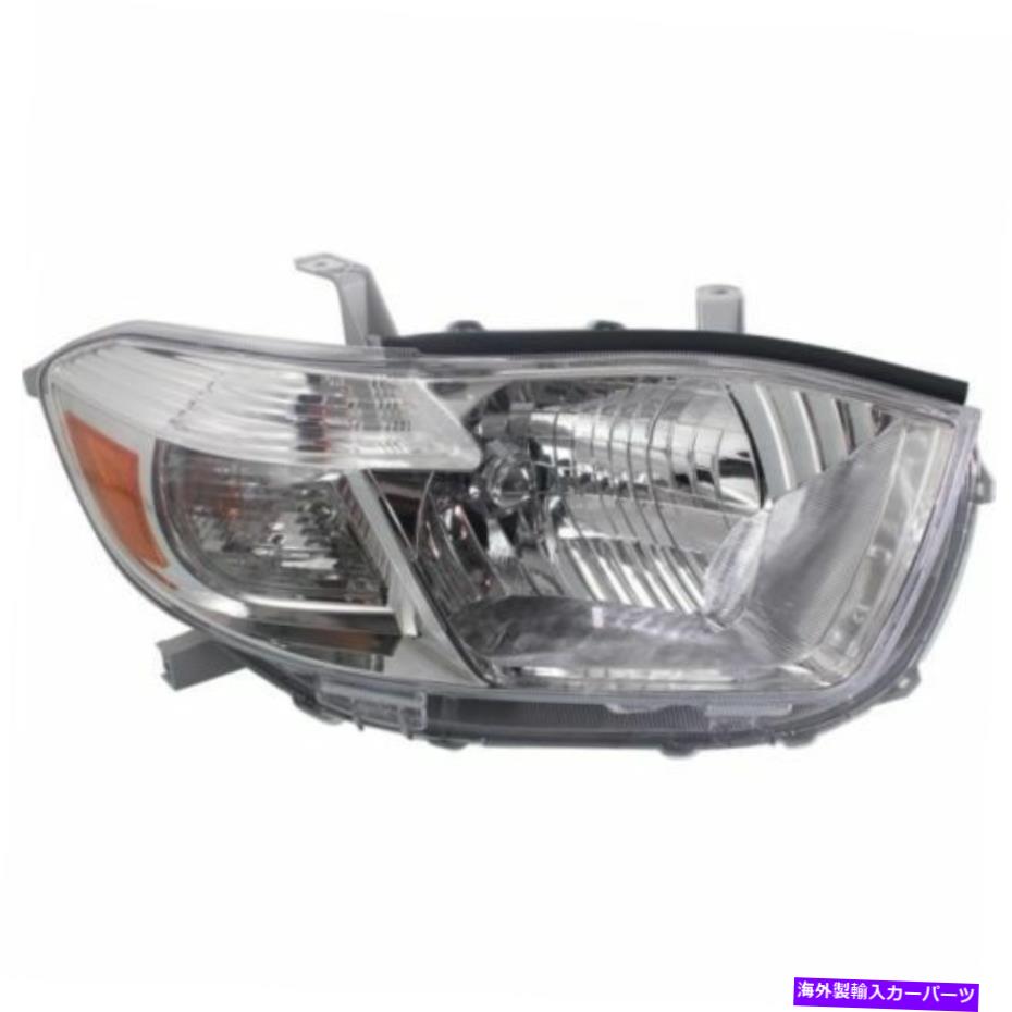 USヘッドライト ハイランダー10、助手席側ヘッドライト、クリアレンズ For Highlander 10, Passenger Side Headlight, Clear Lens【並行輸入品】｜Us Custom Parts Shop USDM