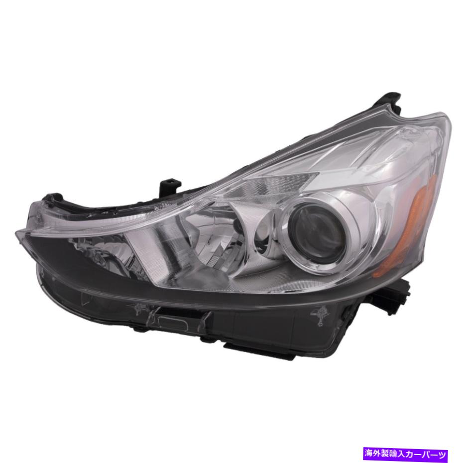 USヘッドライト ヘッドライトハロゲン（W / O DRL）左セダン4DRフィット2016-2017ホンダアコードLXモデル Headlight Halogen (w/o DRL) Left Sedan 4Dr Fits 2016-2017 Honda Accord LX Model【並行輸入品】