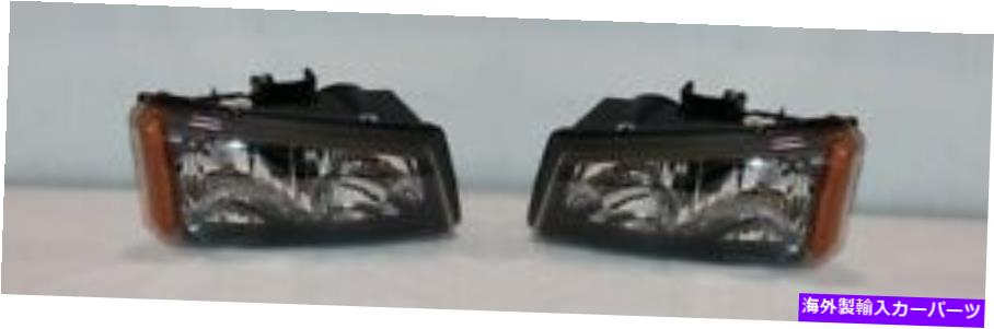 USヘッドライト 2003-2004シボレーSilveradoの左右の側面置換ヘッドライトペア Right and Left Side Replacement Headlight PAIR For 2003-2004 Chevrolet Silverado【並行輸入品】