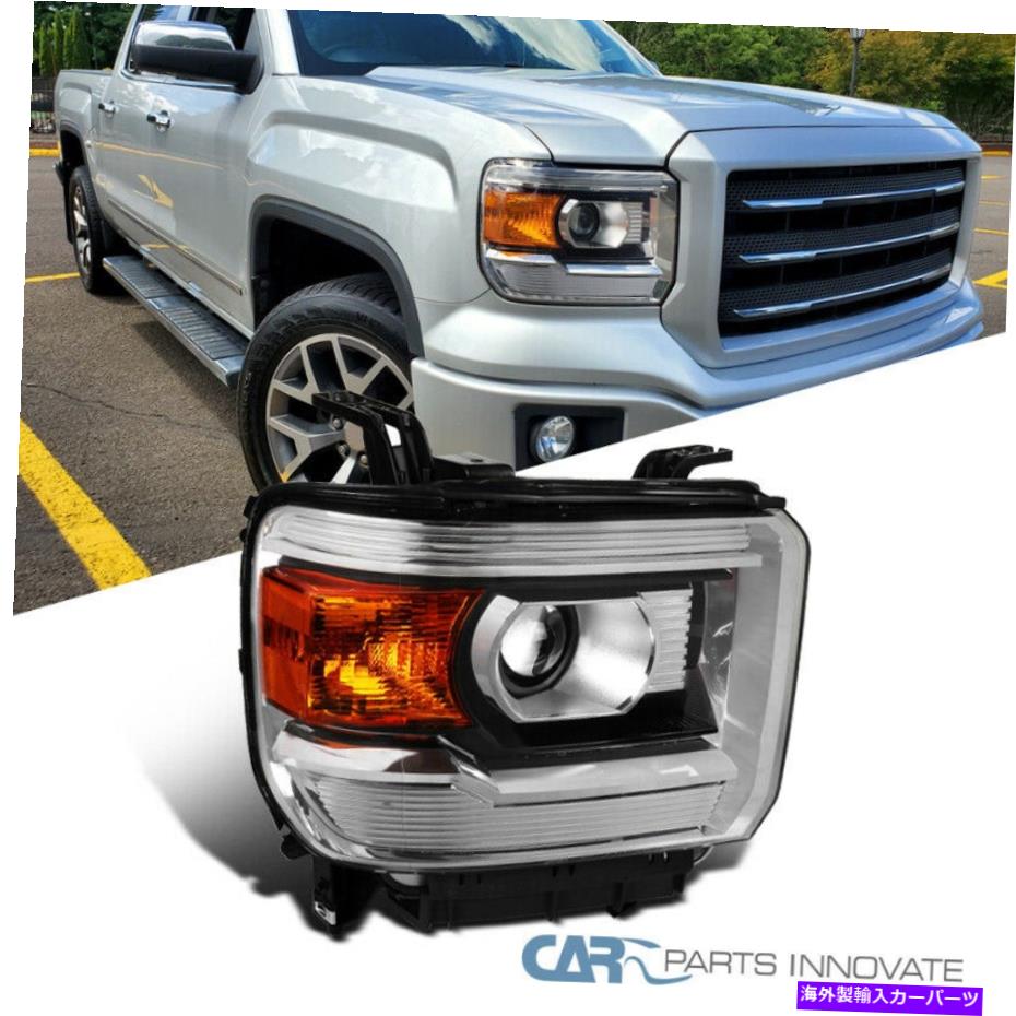 USヘッドライト 14-19 Sierra 1500 2500HD 3500HD右/助手席側プロジェクターヘッドライト1PC For 14-19 Sierra 1500 2500HD 3500HD Right/Passenger Side Projector Headlight 1PC【並行輸入品】