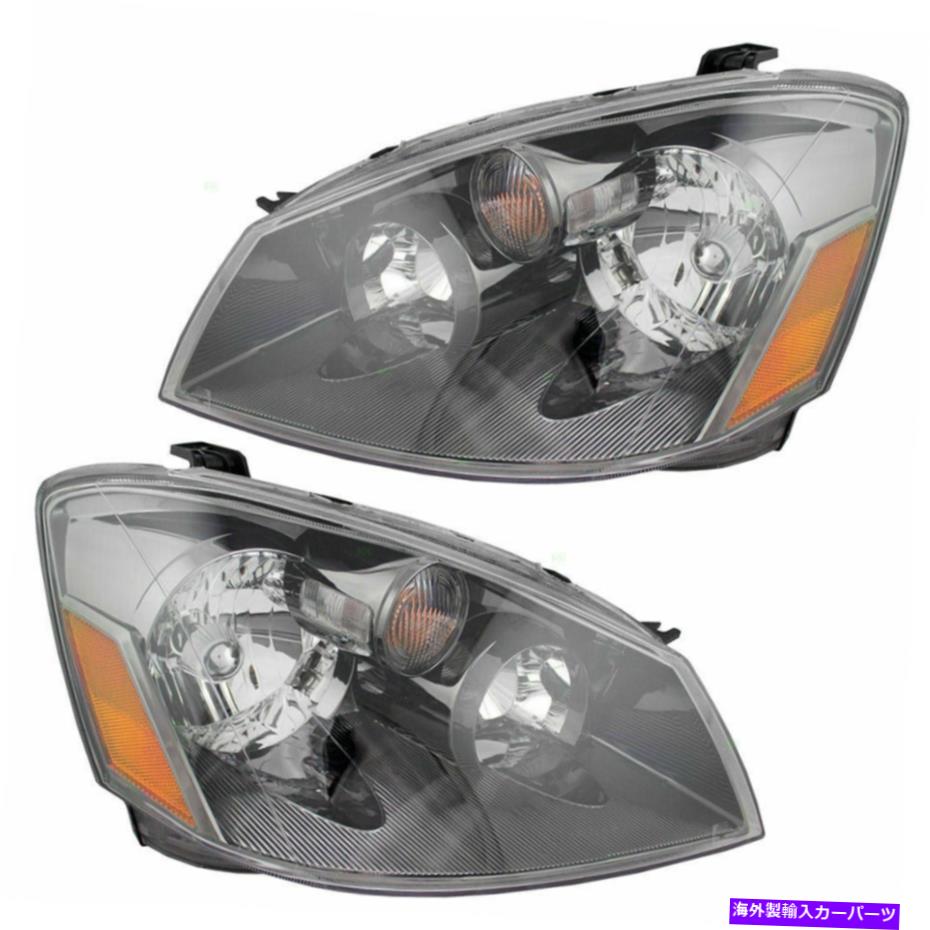 USヘッドライト 05-06 Altima S SE SLのための新しいDEPOド??ライバー＆旅客サイドNSFヘッドライトセット New Depo Driver & Passenger Side NSF Headlight Set For 05-06 Altima S SE SL【並行輸入品】