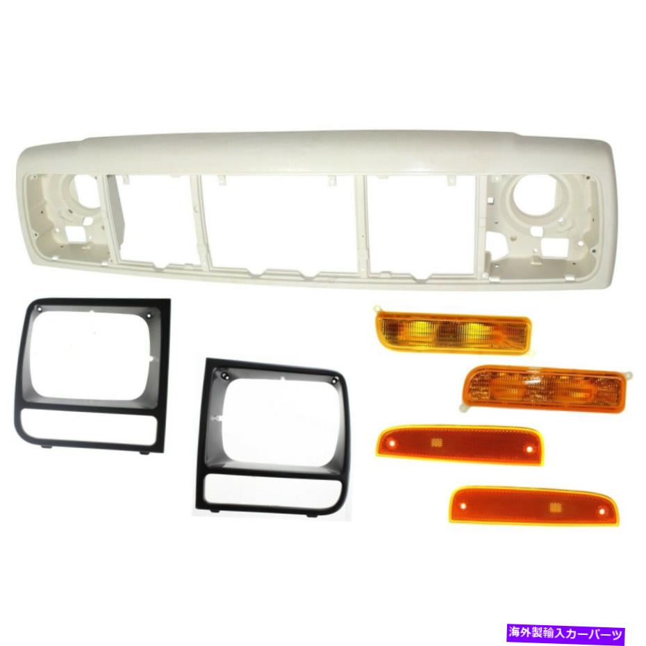 USヘッドライト Jeep Cherokee 1997-2001のための7の正面の新しい自動ボディ修理セット New Auto Body Repairs Set of 7 Front for Jeep Cherokee 1997-2001【並行輸入品】 45,080円