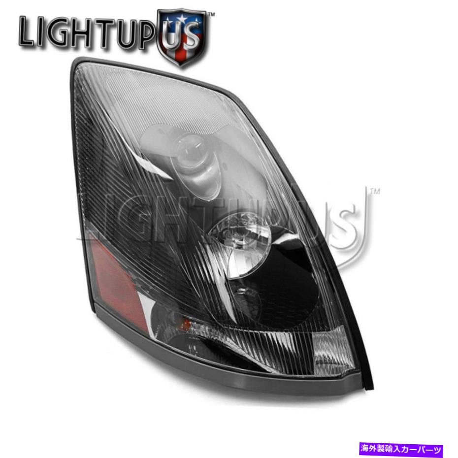 USヘッドライト 2004-2015ボルボvnのための右助手席側Rhブラックヘッドライト Right Passenger Side RH Black Headlight for 2004-2015 VOLVO VN【並行輸入品】