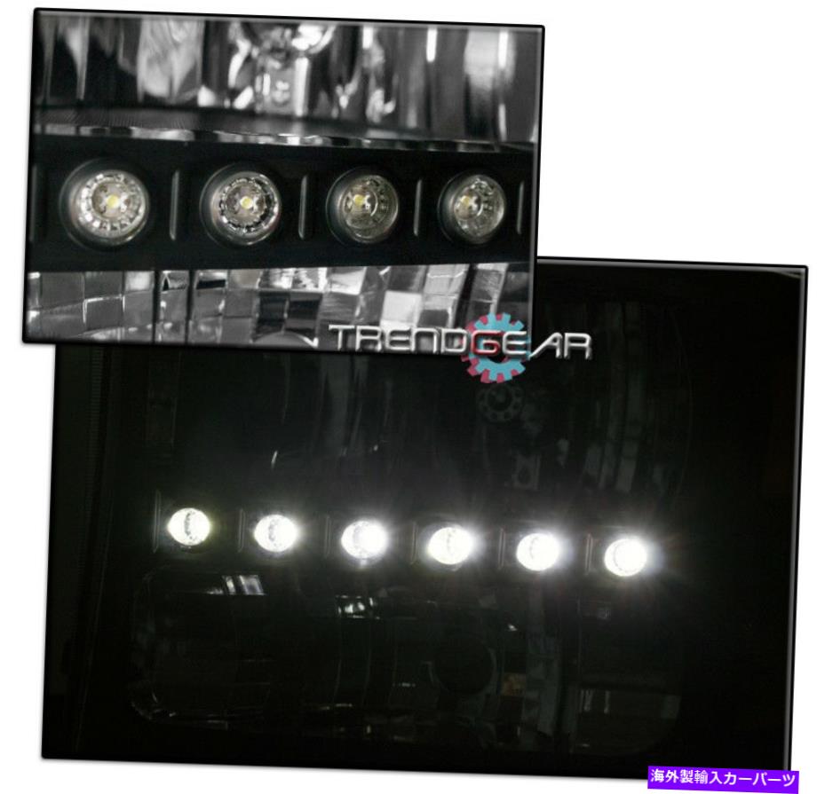 USヘッドライト 1999年から2004年のF350 F450 F450 Superduty LED交換用ブラックヘッドライトランプ FOR 1999-2004 FORD F250 F350 F450 SUPERDUTY LED REPLACEMENT BLACK HEADLIGHT LAMP【並行輸入品】|Us Custom Parts Shop USDM