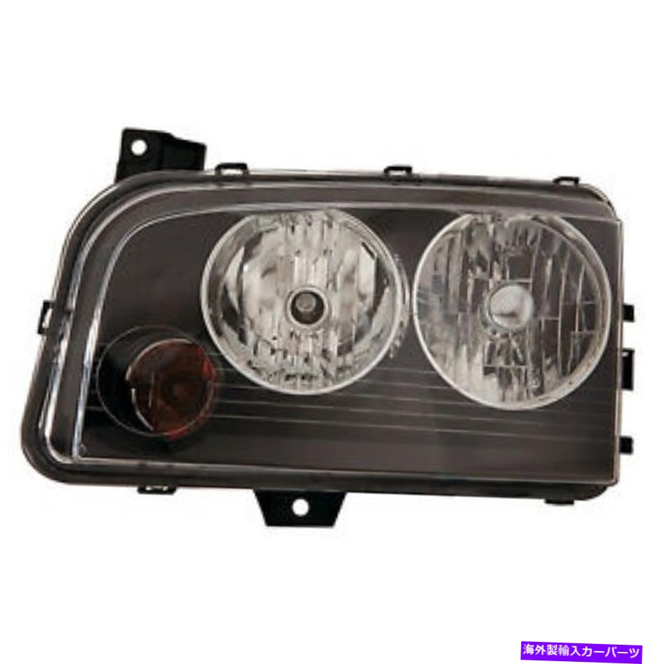 USヘッドライト 07-10充電器（運転席側）CH2502206C用の交換用ヘッドライトアセンブリ Replacement Headlight Assembly for 07-10 Charger (Driver Side) CH2502206C【並行輸入品】