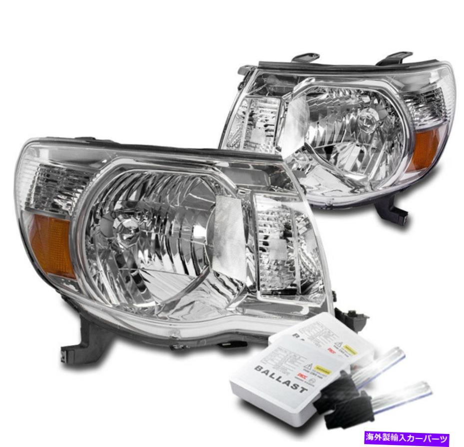 USヘッドライト トヨタ2005-2011タコマクローム/アンバー交換用ヘッドライトランプW / 8K HIDキット FOR TOYOTA 2005-2011 TACOMA CHROME/AMBER REPLACEMENT HEADLIGHT LAMP W/8K HID KIT【並行輸入品】 45,080円