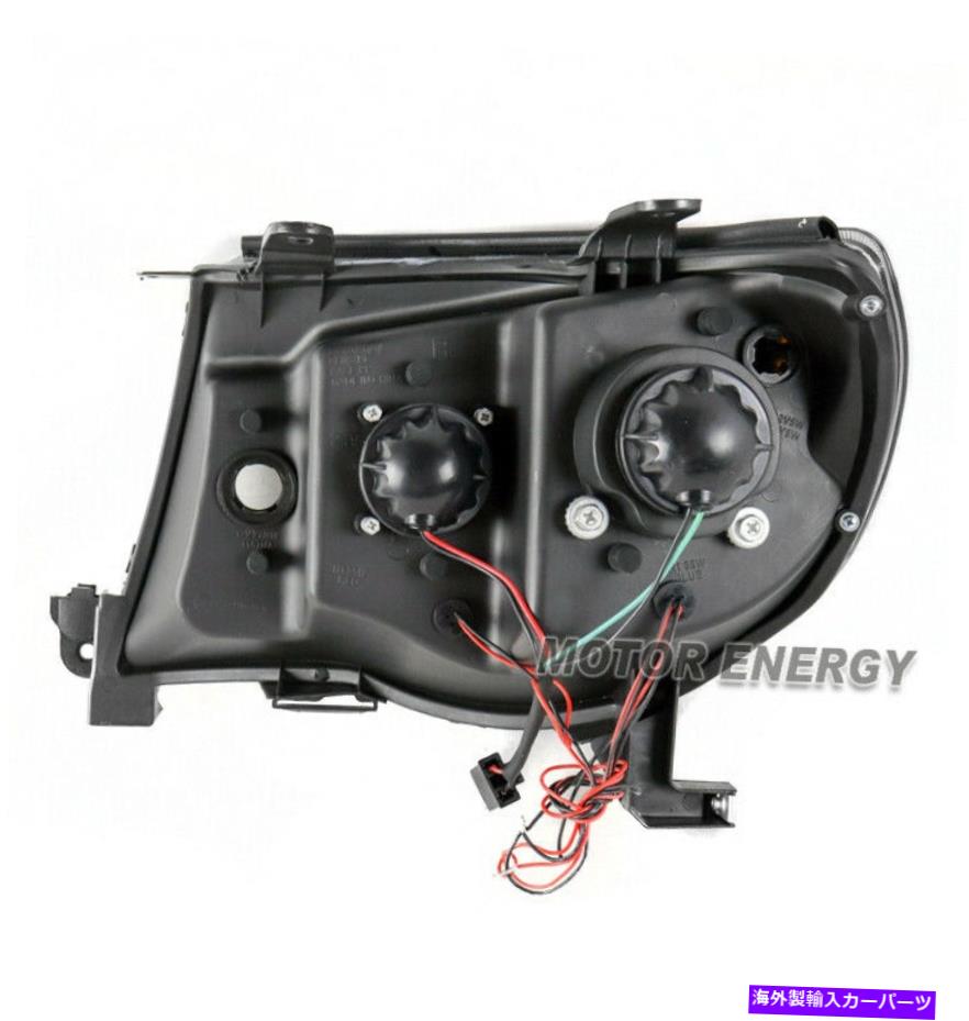 USヘッドライト 05-11トヨタタコマハローLED DRLクロムプロジェクターヘッドライト左+右ペア FOR 05-11 TOYOTA TACOMA HALO LED DRL CHROME PROJECTOR HEADLIGHTS LEFT+RIGHT PAIR【並行輸入品】