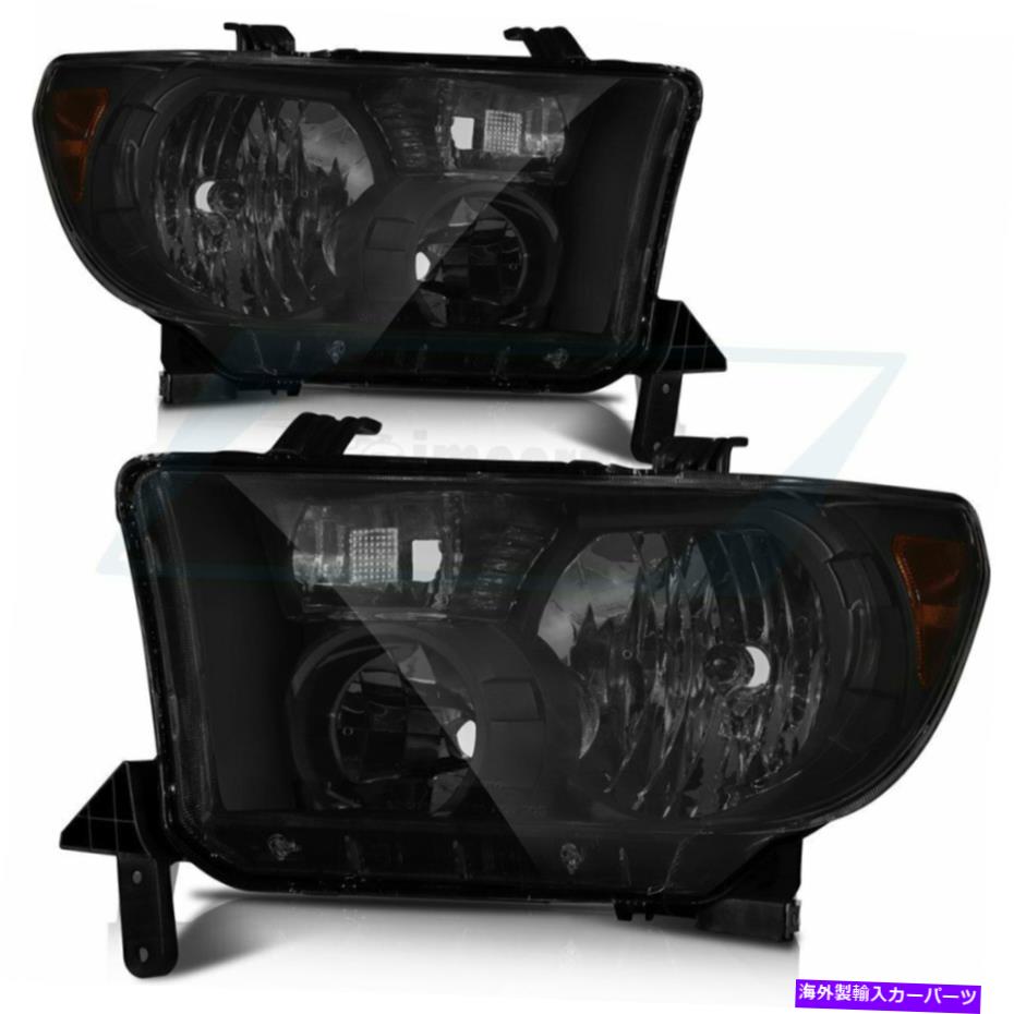 USヘッドライト ヘッドランプは2008-2017トヨタセコイアヘッドライトの交換左+右側 Headlamps Fits 2008-2017 Toyota Sequoia Headlights Replacement Left+Right Sides【並行輸入品】
