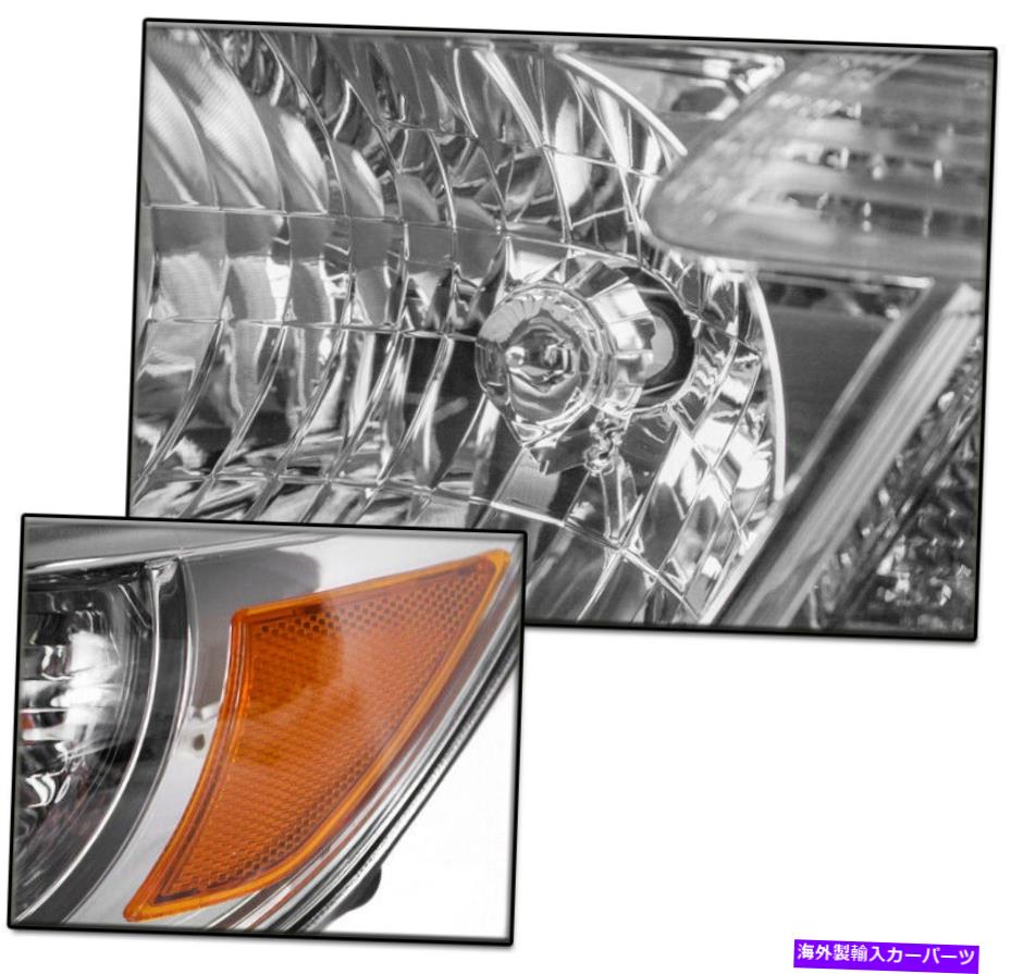 USヘッドライト 2008-2010トヨタハイランダークロームヘッドライトヘッドランプW /バンパーブルーLED DRL FOR 2008-2010 TOYOTA HIGHLANDER CHROME HEADLIGHTS HEADLAMP W/BUMPER BLUE LED DRL【並行輸入品】