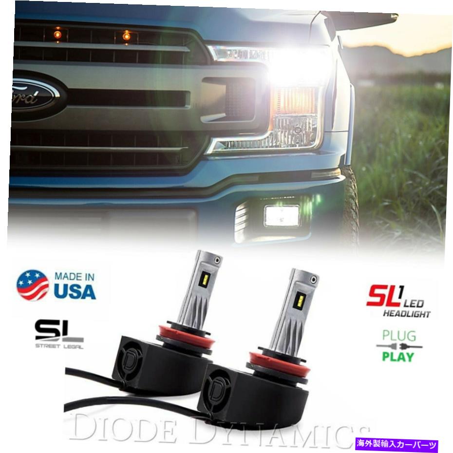 USヘッドライト H11 / H8 / H9 SL1 LEDヘッドライト/フォグランプ電球クールホワイト6000K 1630LMペア H11 / H8 / H9 SL1 LED Headlight / Fog Light Bulb Cool White 6000K 1630LM PAIR【並行輸入品】