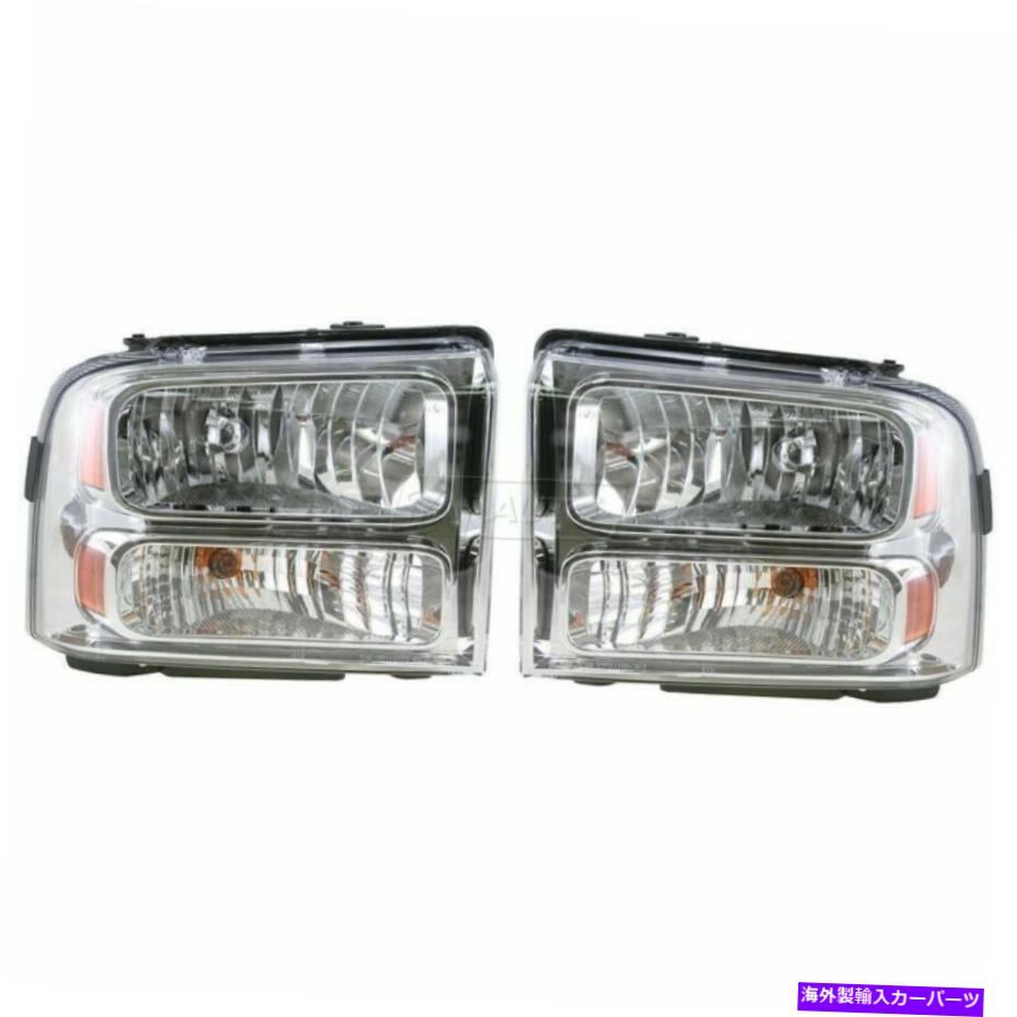 USヘッドライト Ford Expursion Superduty 05-07 FO25032217のための新しいRh＆LHヘッドライト NEW RH & LH HEAD LIGHT FOR FORD EXCURSION SUPERDUTY 05-07 FO2503217 FO2502217【並行輸入品】