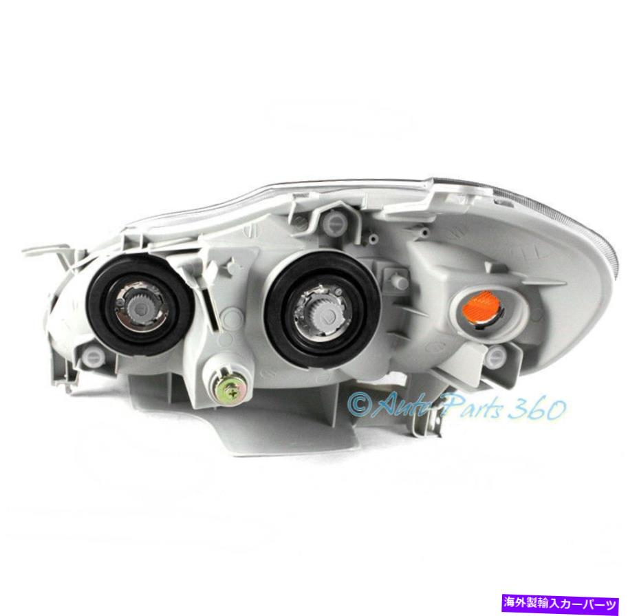 USヘッドライト 03-08トヨタカローラ交換用クロムヘッドライトランプW /青DRL LED + 6K HID FOR 03-08 TOYOTA COROLLA REPLACEMENT CHROME HEADLIGHT LAMP W/BLUE DRL LED+6K HID【並行輸入品】