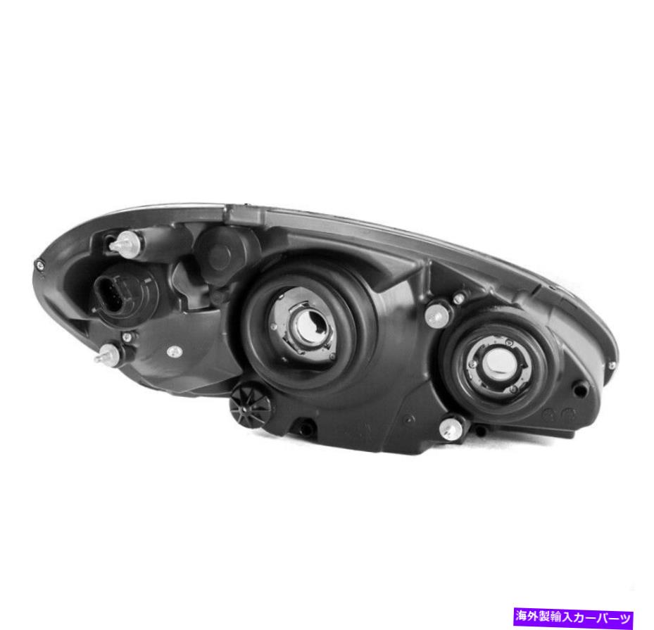 USヘッドライト 2006-2010 Chrysler PT CruiserワゴンクロムヘッドライトランプW / Blue LED DRLセット FOR 2006-2010 CHRYSLER PT CRUISER WAGON CHROME HEADLIGHT LAMP W/BLUE LED DRL SET【並行輸入品】