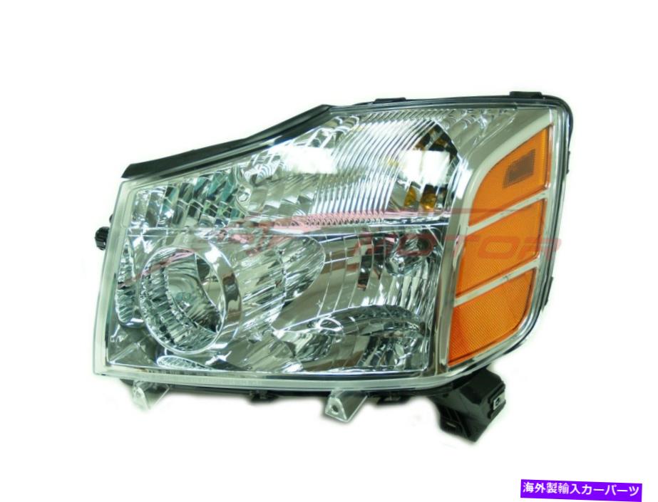 USヘッドライト 2004-2007日産のティータン運転側のヘッドライトヘッドライトランプLHの場合 For 2004-2007 Nissan Titan Driver Side Headlight Head Light Lamp LH【並行輸入品】