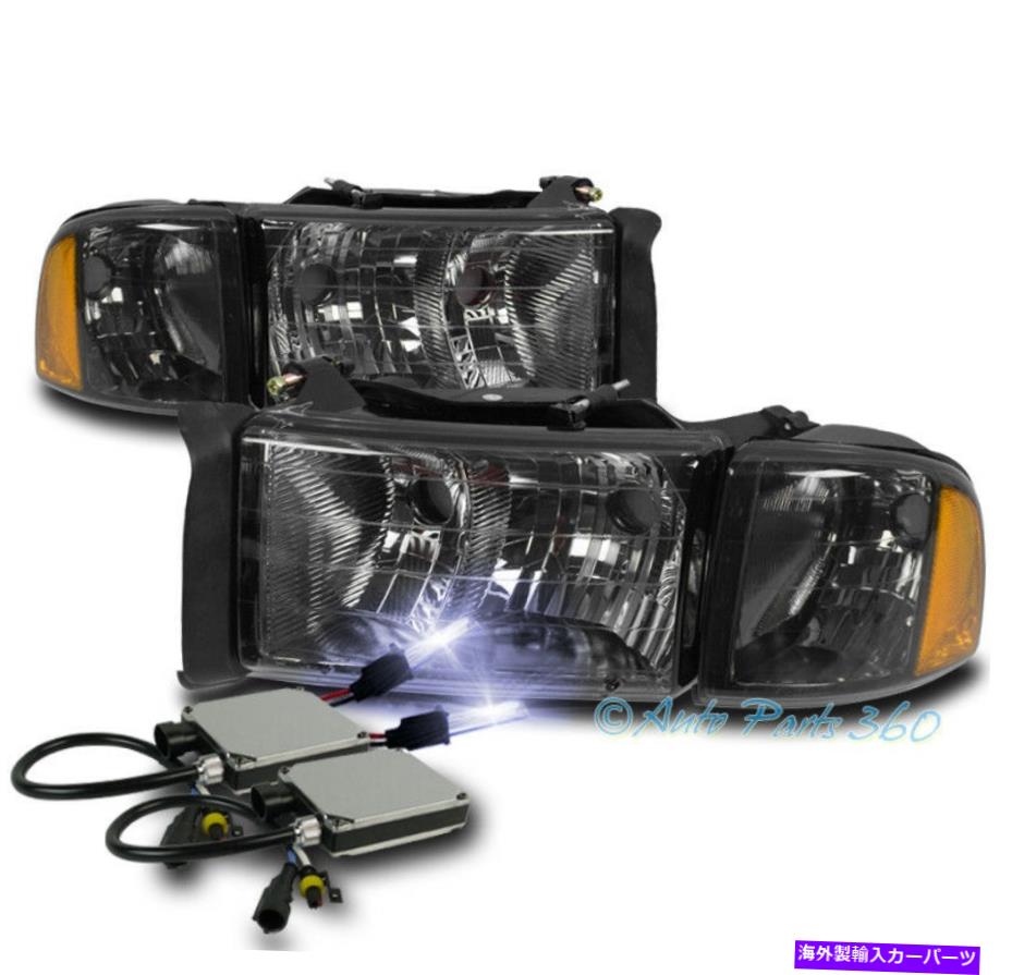 USヘッドライト 99-01 RAM 1500スポーツスモークヘッドライトW /コーナーターンシグナルランプ+ 10000K HID FOR 99-01 RAM 1500 SPORT SMOKE HEADLIGHT W/CORNER TURN SIGNAL LAMP+10000K HID【並行輸入品】 45,080円