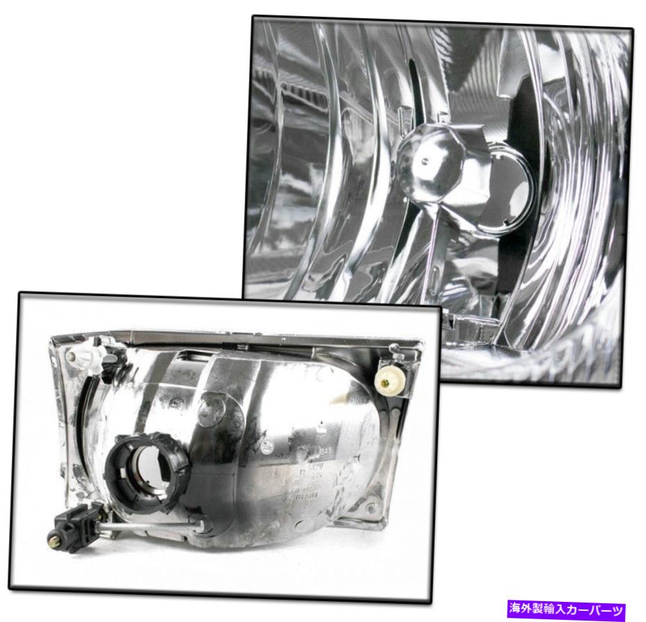 USヘッドライト 99-04 F250 F350スーパーデューティ/ 00 +エクスカーションクロムヘッドライトW / LEDバンパーランプ FOR 99-04 F250 F350 SUPER DUTY/00+ EXCURSION CHROME HEADLIGHTS W/LED BUMPER LAMP【並行輸入品】