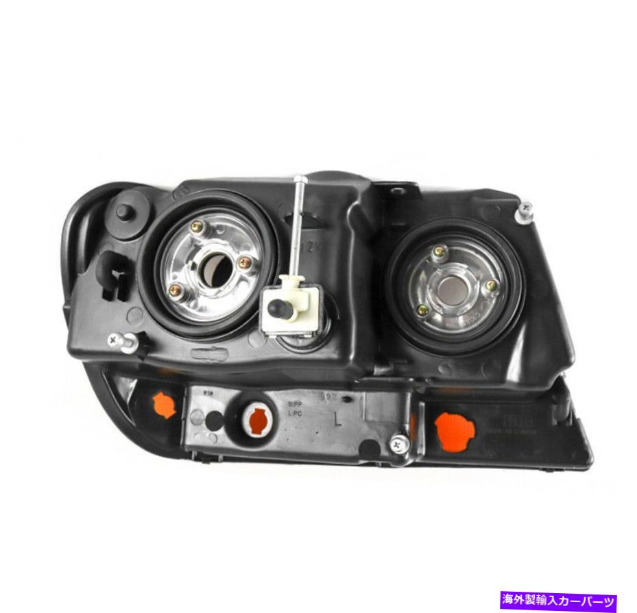 USヘッドライト 1999年から2004年のジープグランドチェロキーブラック/アンバーヘッドライト+ブルーLED DRL W / 6K HID FOR 1999-2004 JEEP GRAND CHEROKEE BLACK/AMBER HEADLIGHTS +BLUE LED DRL W/6K HID【並行輸入品】