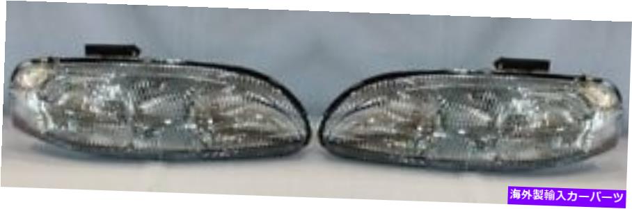 USヘッドライト 95-99シボレーモンテカルロ/ 95-01ルミナ用左右のヘッドライトペア Right and Left Side Headlight PAIR For 95-99 Chevrolet Monte Carlo/95-01 Lumina【並行輸入品】