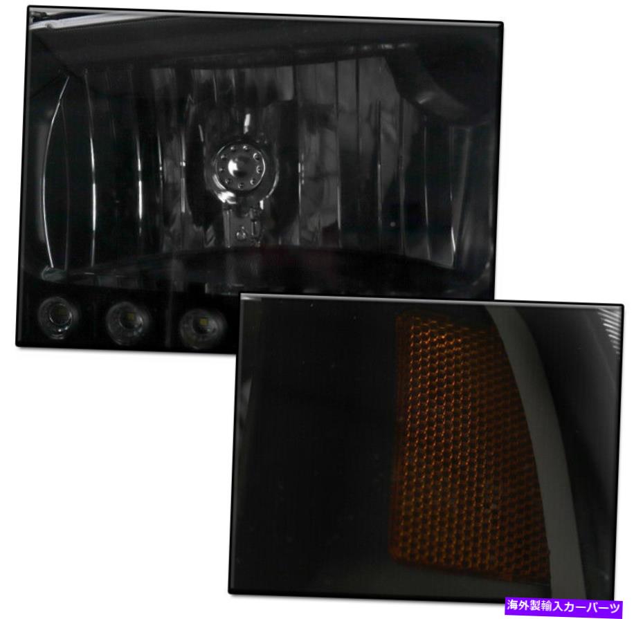 USヘッドライト FORD 1999-2004 F250 F350 SUPERDUTY黒/スモークセットLEDヘッドライトヘッドランプ FOR FORD 1999-2004 F250 F350 SUPERDUTY BLACK/SMOKE SET LED HEADLIGHTS HEADLAMP【並行輸入品】|Us Custom Parts Shop USDM
