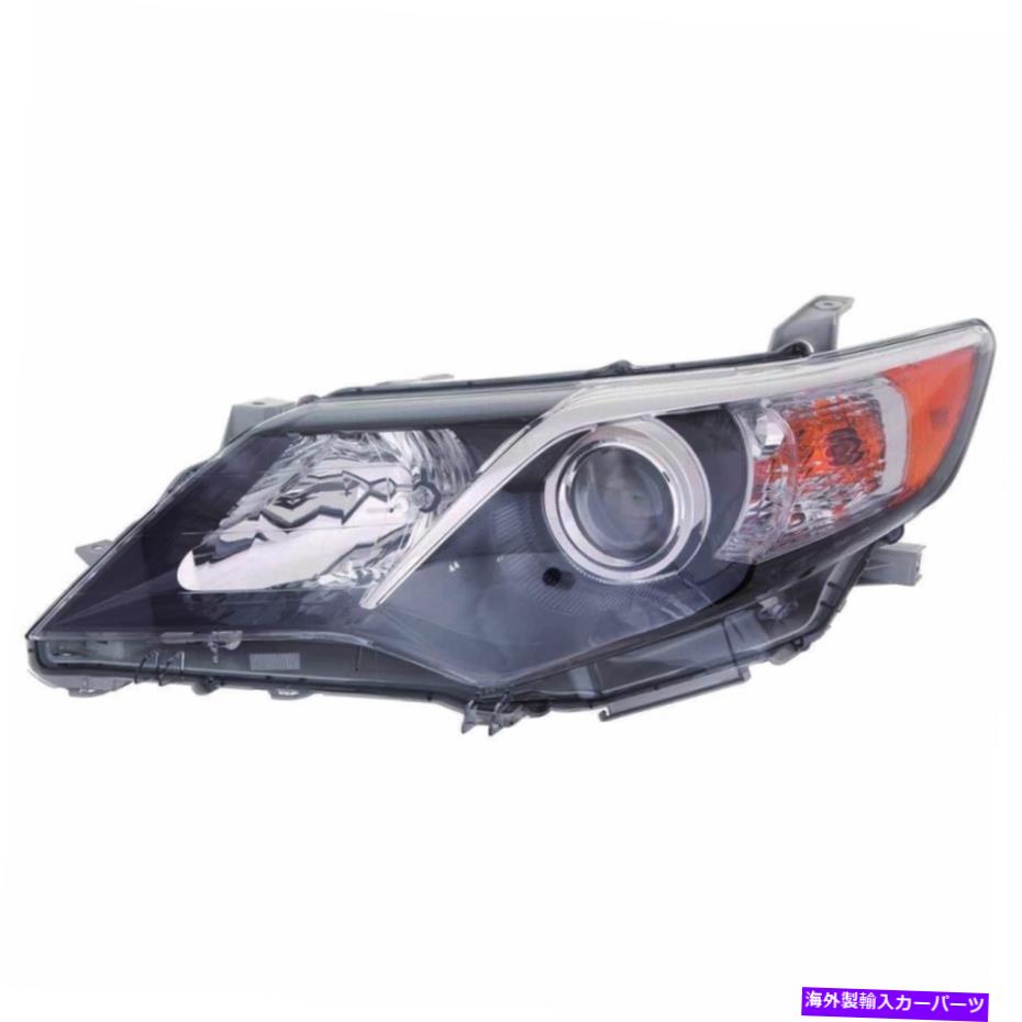 USヘッドライト 左LHヘッドランプアセンブリハロゲンSEモデルブラックフィット2012年2014年トヨタカムリ Left LH Headlamp Assembly Halogen SE Model Black fits 2012 2014 Toyota Camry【並行輸入品】