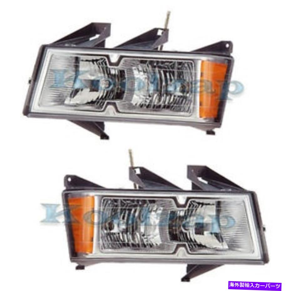 USヘッドライト カーパキャニオンコロラドヘッドライトヘッドランプクロームヘッドライト左右セットペア CAPA Canyon Colorado Headlight Headlamp Chrome Head Light Left & Right Set PAIR【並行輸入品】