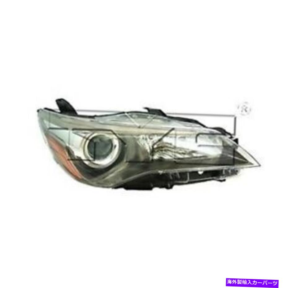 USヘッドライト 2015年トヨタカムリハロゲンヘッドライトヘッドランプ旅客RH（ブラック） For 2015 Toyota Camry Halogen Headlight Head Lamp Passenger RH (Black)【並行輸入品】