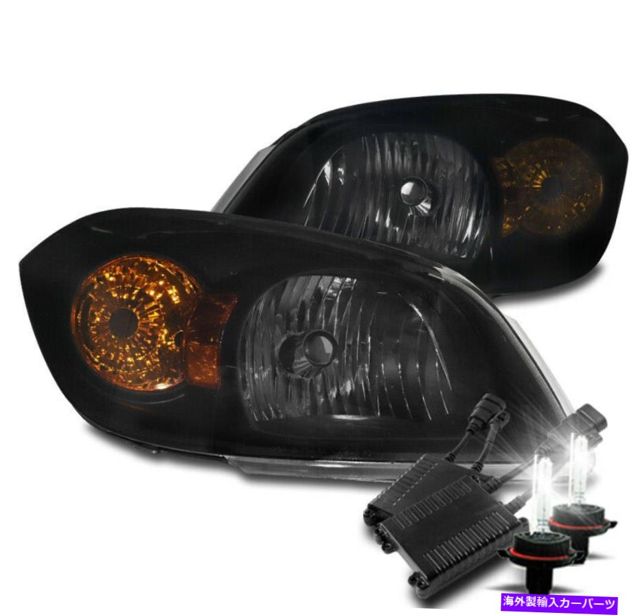 USヘッドライト 05-10シボレーコバルト/ 07 + Pontiac G5ヘッドライトブラック/スモークW / 50W 8K Xenon HID FOR 05-10 CHEVY COBALT/07+ PONTIAC G5 HEADLIGHTS BLACK/SMOKE W/50W 8K XENON HID【並行輸入品】 45,080円