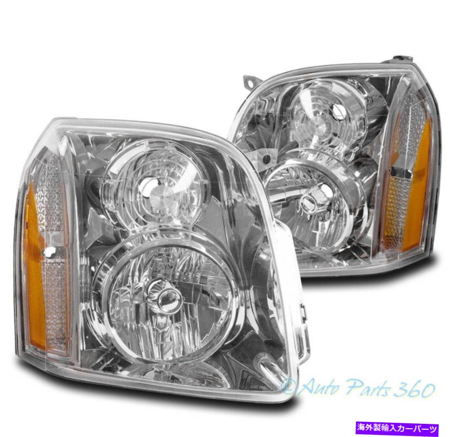 USヘッドライト 07-14 GMC Yukon Denali XL 1500 2500クリスタルヘッドライトヘッドランプランプクロム FOR 07-14 GMC YUKON DENALI XL 1500 2500 CRYSTAL HEADLIGHTS HEADLAMPS LAMP CHROME【並行輸入品】