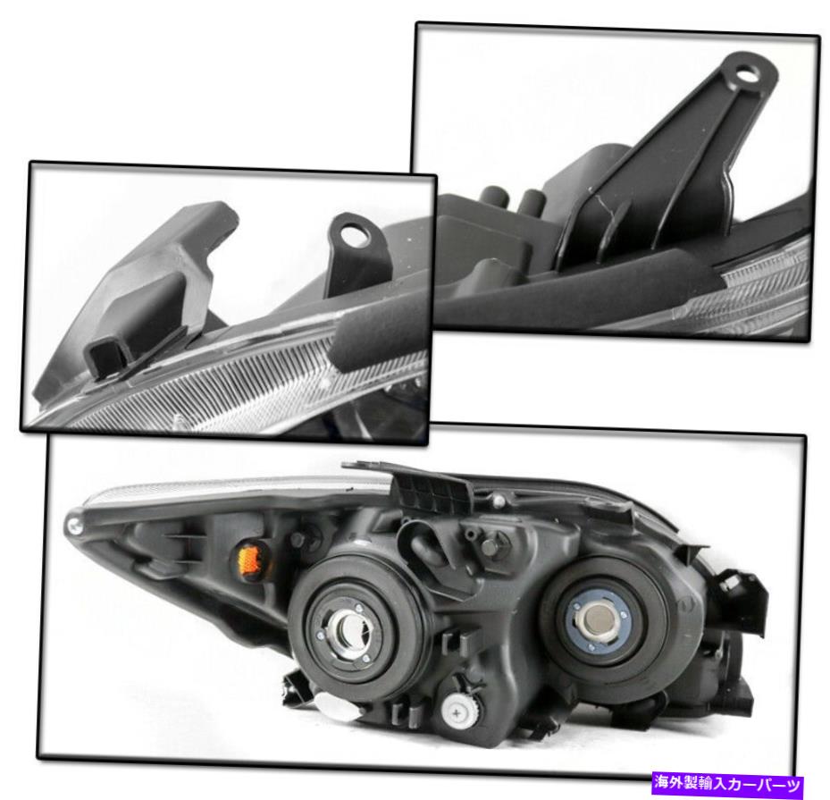 USヘッドライト 2005年2006年2007 SCION TCブラック/アンバー交換ヘッドライトランプ+ LED DRLセット FOR 2005 2006 2007 SCION TC BLACK/AMBER REPLACEMENT HEADLIGHT LAMP +LED DRL SET【並行輸入品】