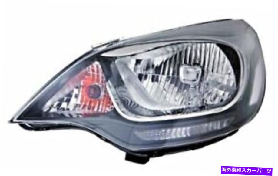 USヘッドライト LWRモーター付き電気ブラックヘッドライトフロントランプ右フィットKia Rio Sedan 12- Electric Black Headlight Front Lamp With LWR Motor Right Fits Kia Rio Sedan 12-【並行輸入品】