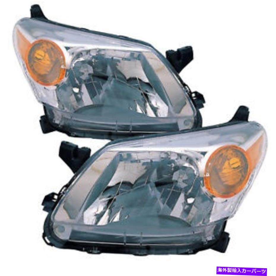 USヘッドライト ヘッドライト高品質CAPA左ドライバー右乗客ペアフィット08-12 SCION XD Headlight High Quality CAPA Left Driver Right Passenger Pair Fits 08-12 Scion xD【並行輸入品】