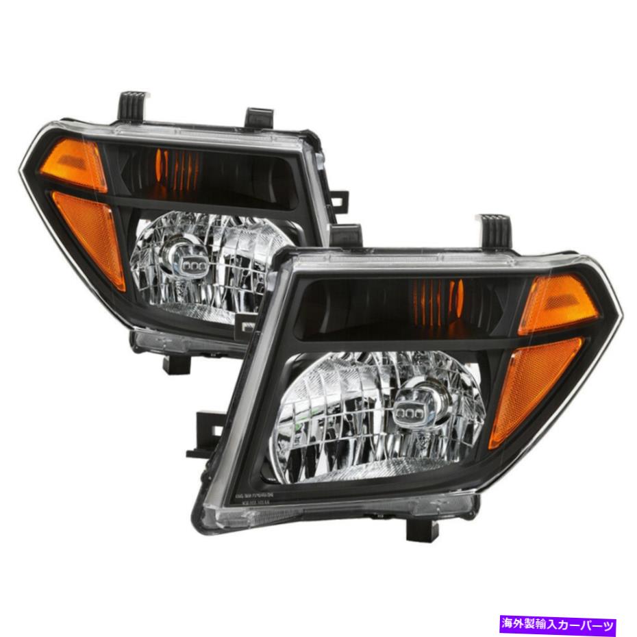 USヘッドライト FIT 05-08日産フロンティア05-07 PathFinderヘッドライト交換黒ハウジング Fit 05-08 Nissan Frontier 05-07 Pathfinder Headlights Replacement Black Housing【並行輸入品】