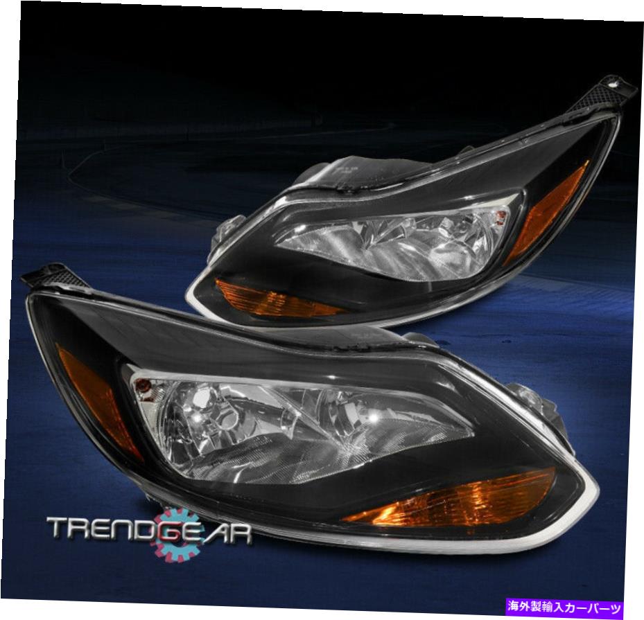 USヘッドライト 12 13 14フォーカスフォーカスハロゲン交換ヘッドライトヘッドランプランプブラックLH + RH For 12 13 14 Ford Focus Halogen Replacement Headlight Headlamp Lamp Black LH+RH【並行輸入品】｜Us Custom Parts Shop USDM