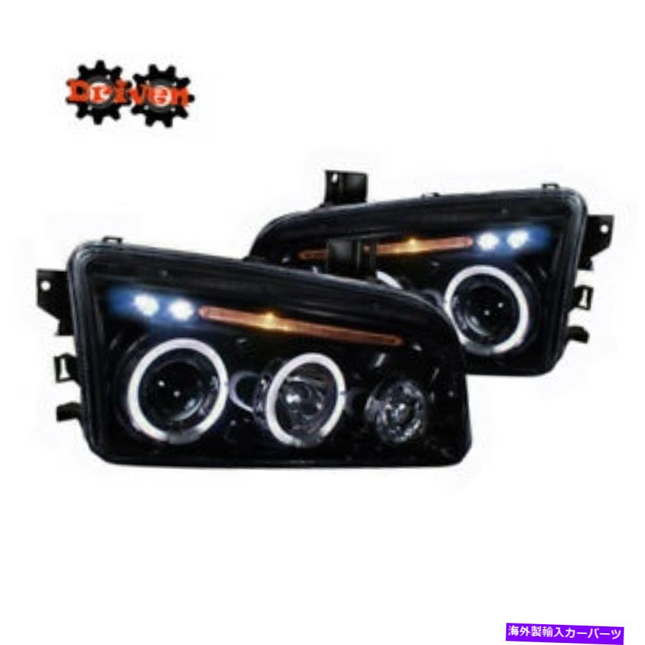 USヘッドライト 06-10 Dodge Chargerヘッドライトスモーク色付きプロジェクターW / LED DRLデュアルハロー 06-10 Dodge Charger Headlights Smoked Tinted Projector w/LED DRL Dual Halo【並行輸入品】|Us Custom Parts Shop USDM
