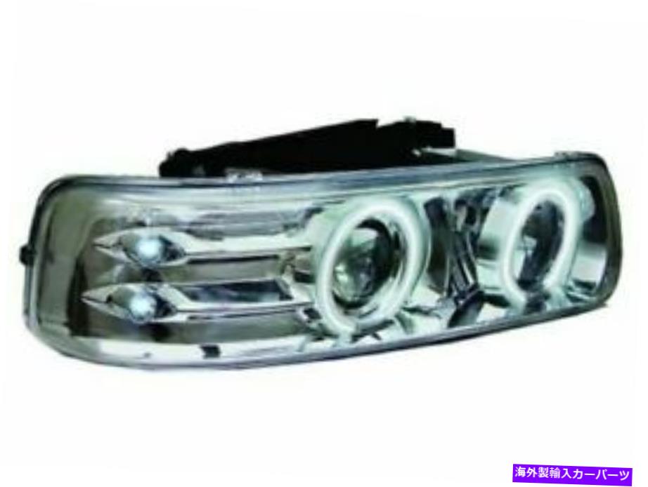 USヘッドライト IPCW CWC-CE14 Silveradoのための左右のクロムプロジェクターのヘッドライト IPCW CWC-CE14 Front Left and Right Chrome Projector Headlights for Silverado【並行輸入品】