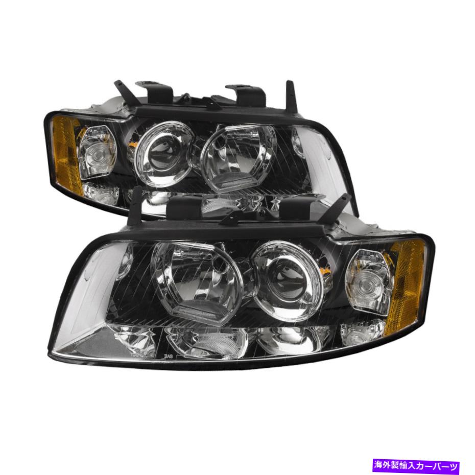 USヘッドライト ヘッドライトペア左右ハロゲンセットフィット2003-2005アウディA4 Headlight Pair Left Right Halogen Set Fits 2003-2005 Audi A4【並行輸入品】