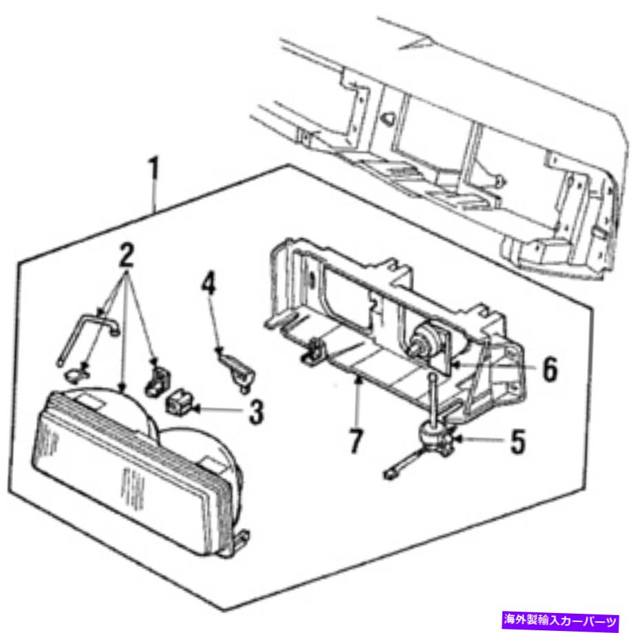 USヘッドライト 純正GMヘッドランプアセンブリ16520813 Genuine GM Headlamp Assembly 16520813【並行輸入品】