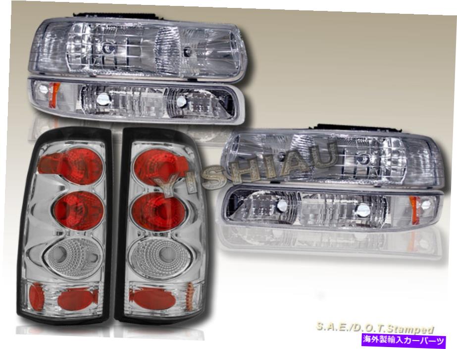 USヘッドライト 99-02 Silverado Chromeクリアヘッドライト＆バンパーライトクリア＆テールライト00 01 99-02 SILVERADO CHROME CLEAR HEADLIGHTS & BUMPER LIGHTS CLEAR& TAIL LIGHTS 00 01【並行輸入品】｜Us Custom Parts Shop USDM