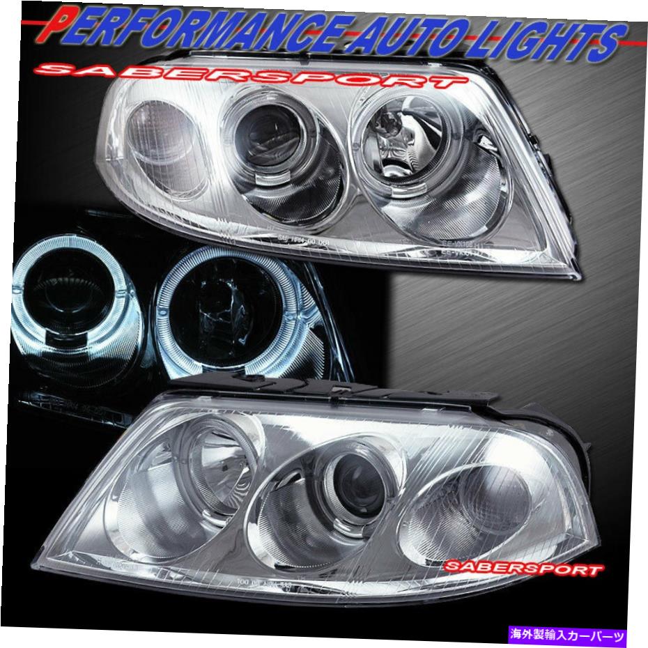 USヘッドライト 2002年から2005年のVolkswagen Passat B5.5のためのペアHaloプロジェクターのヘッドライトのセット Set of Pair Halo Projector Headlights for 2002-2005 Volkswagen Passat B5.5【並行輸入品】